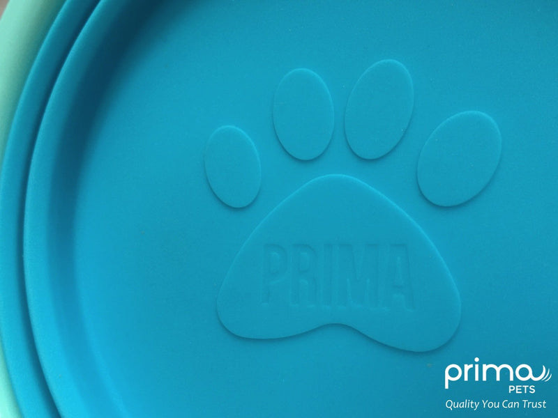 Prima Pet Expandable / Collapsible Silicone Food & Water Travel Bowl with Clip for Medium & Large Dog, Portable and Durable Pop-up Feeder for Convenient On-the-go Feeding, Size: 5 Cups (7 Inch Diameter Bowl) (LARGE (5 CUPS), AQUA) LARGE (5 CUPS) - BeesActive Australia