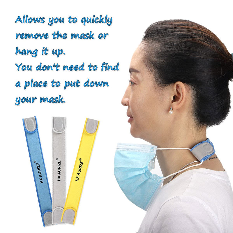 HX AURIZE Mask Strap Comfortable and Adjustable Mask Extender (Multicolor 3 Pcs) Multicolor 3 Pcs - BeesActive Australia