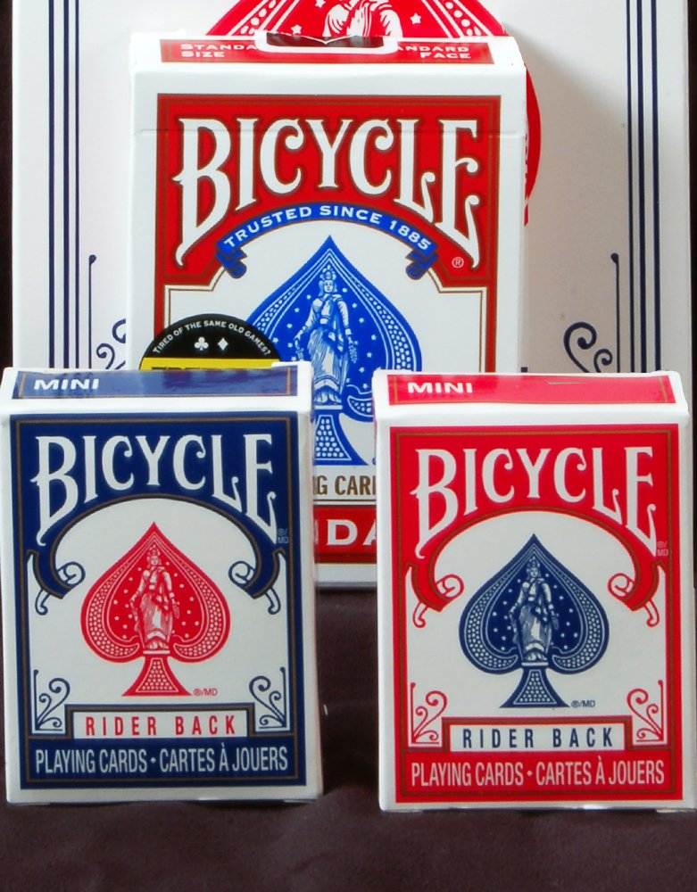 [AUSTRALIA] - Bicycle Mini Decks Playing Cards - Single Deck - (Color May Vary) - Smaller Than Traditional Deck 