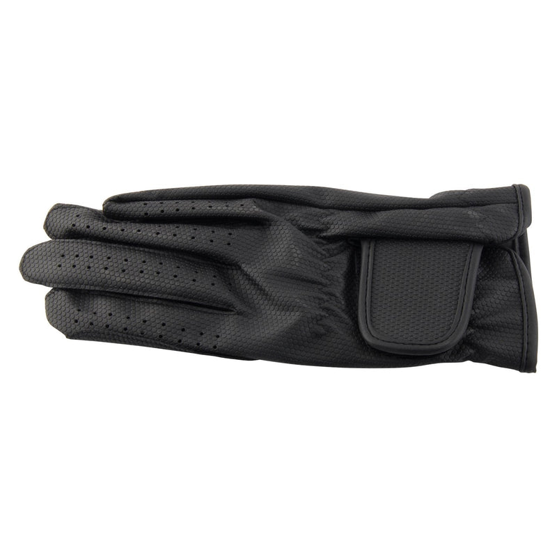 Allness Leather Adults Men Gents Horse Equestrian Polo Bike Bicycle Riding Black Gloves Large - BeesActive Australia