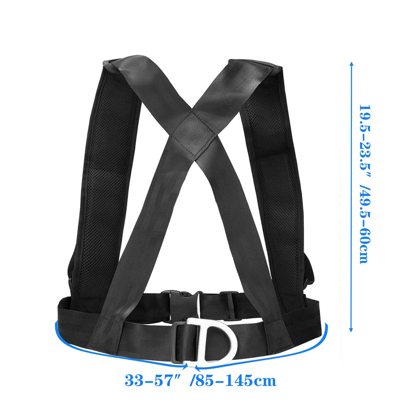 MOPHOEXII Fitness Sled Harness Workout Harness Exercise Resistance Fitness Bands Set Speed Trainer with Pull Strap for Running Sprinting Resistance Speed Agility Training - BeesActive Australia
