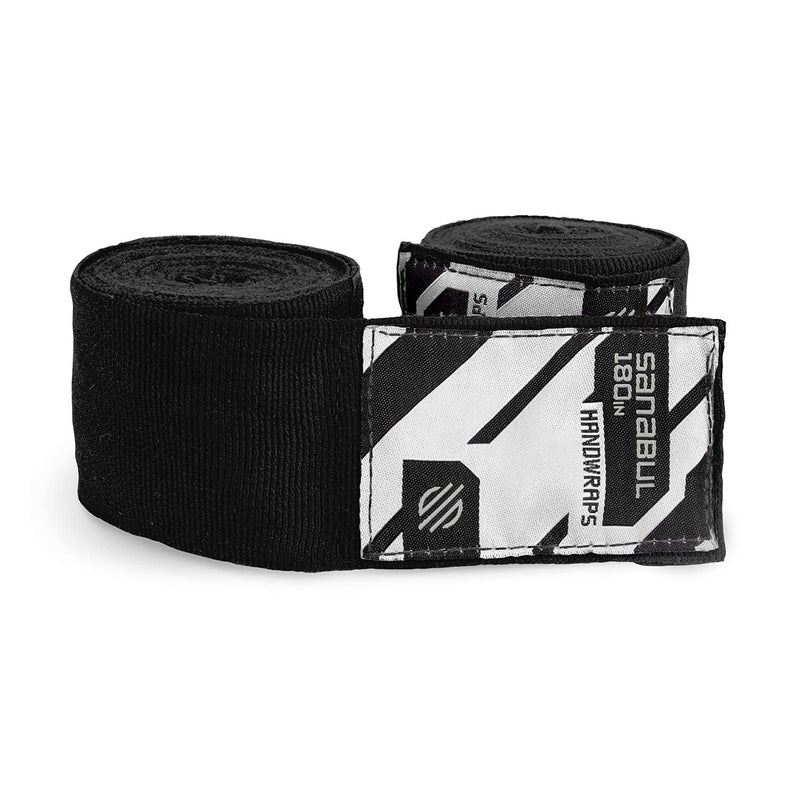 Sanabul Elastic Professional 180 inch Handwraps for Boxing Kickboxing Muay Thai MMA Black 180" - BeesActive Australia