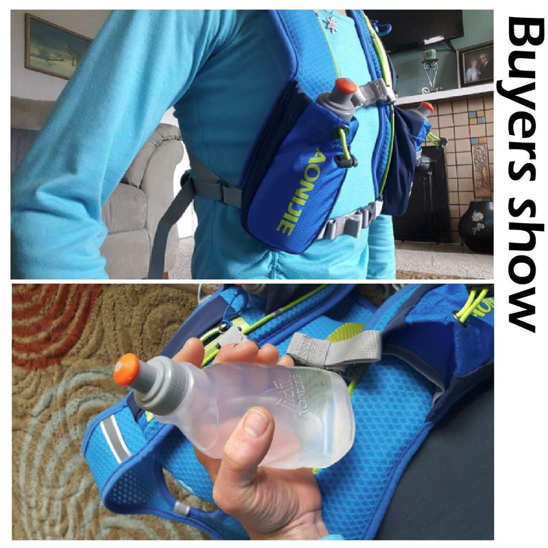 Azarxis BPA Free Water Bottles Flask Leakproof for Running Hydration Belt Fanny Packs for Triathlon Marathon Hiking Cycling Climbing Runner - BeesActive Australia