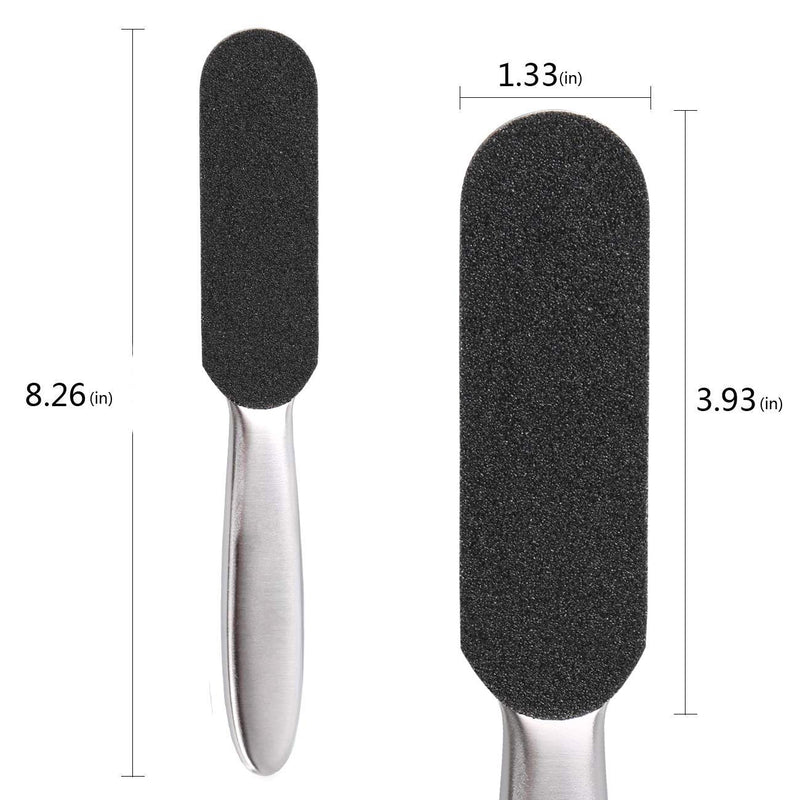 Dr.Nail Foot Scrubber Callus Remover for Feet,Double Sided Stainless Steel Foot File Pedicure Supplies Professional Pedicure Tools for Hard Dead Skin Cracked Heel Small - BeesActive Australia