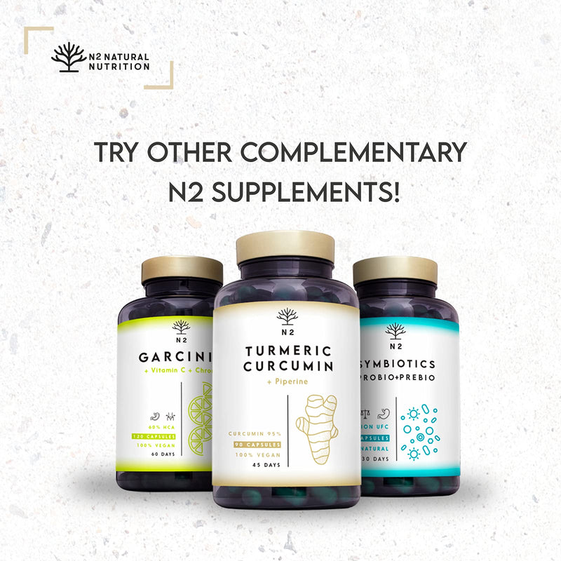 Omega 3 Fish Oil 2000mg Capsules. Super Strength | 700mg EPA + 500mg DHA per Daily Serving | Supports Normal Heart, Brain & Vision Function. Heavy Metal Free. 120 Softgel | N2 Natural Nutrition - BeesActive Australia