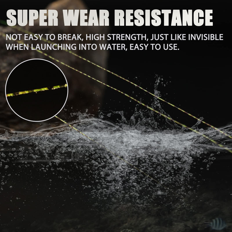 AKvto Speckle Monofilament Fishing Line - Strong Abrasion Resistant Mono Line, Mono Fishing Line 10-35LB, Superior Camouflage Nylon Material Mono Fishing Line 0.26MM/10LB/300YDS Gradient Fishing Line - BeesActive Australia