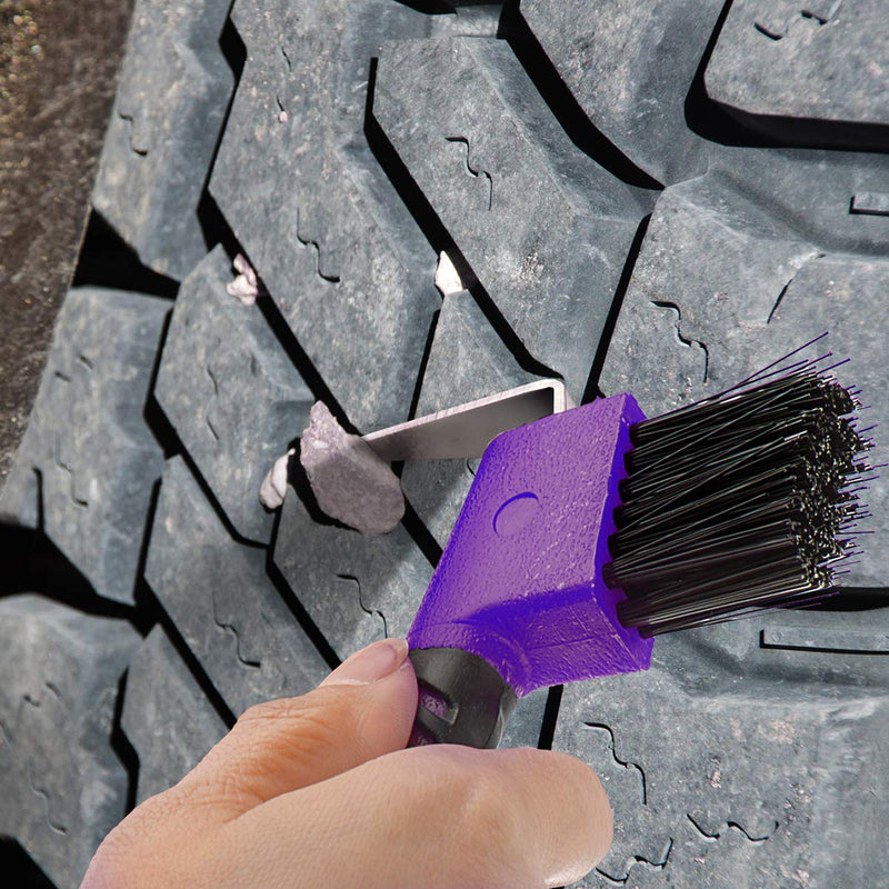 BOTH WINNERS Horse Hoof Pick Brush with Soft Touch Rubber Handle PURPLE - BeesActive Australia