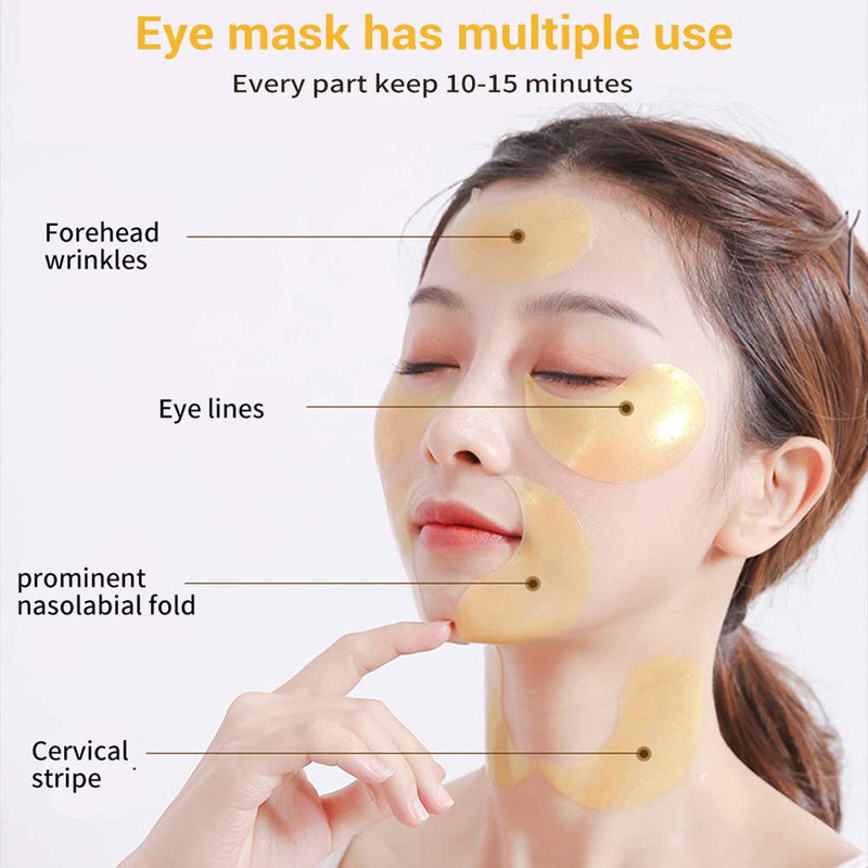 Collagen Under Eye Patches,Lady Hyaluronic Acid and Retinol Eye Mask For Puffy Eyes & Bags Moisturizing & Reducing Dark Circles Puffiness Wrinkles 60Pcs (Retinol) - BeesActive Australia