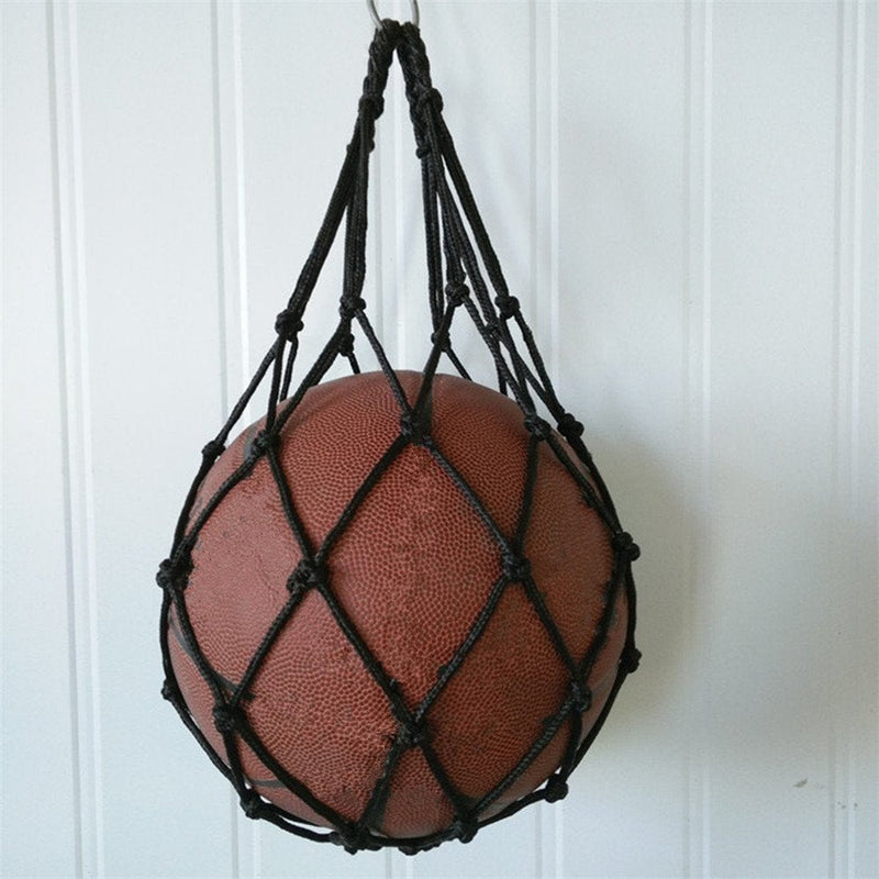 Wendy Mall Football Accessories Basketball Mesh Net Bag Single Ball Carrier for Carrying Basketball Volleyball Soccer Black - BeesActive Australia