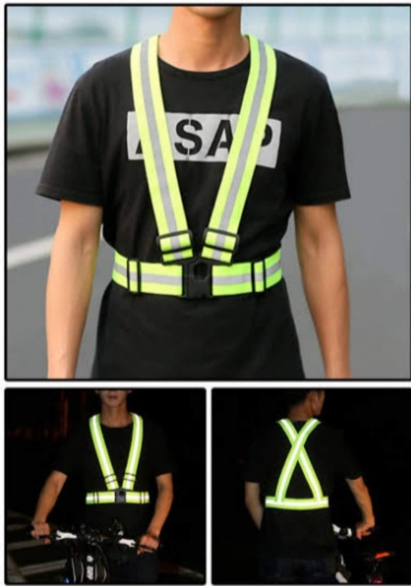 Reflective Vest Safety Vest Reflective Vest Running Adjustable Vest Reflective Running Gear Waist Belt Elastic Safety Vest for Outdoor Jogging, Cycling, Walking, Motorcycle Riding and Running - BeesActive Australia