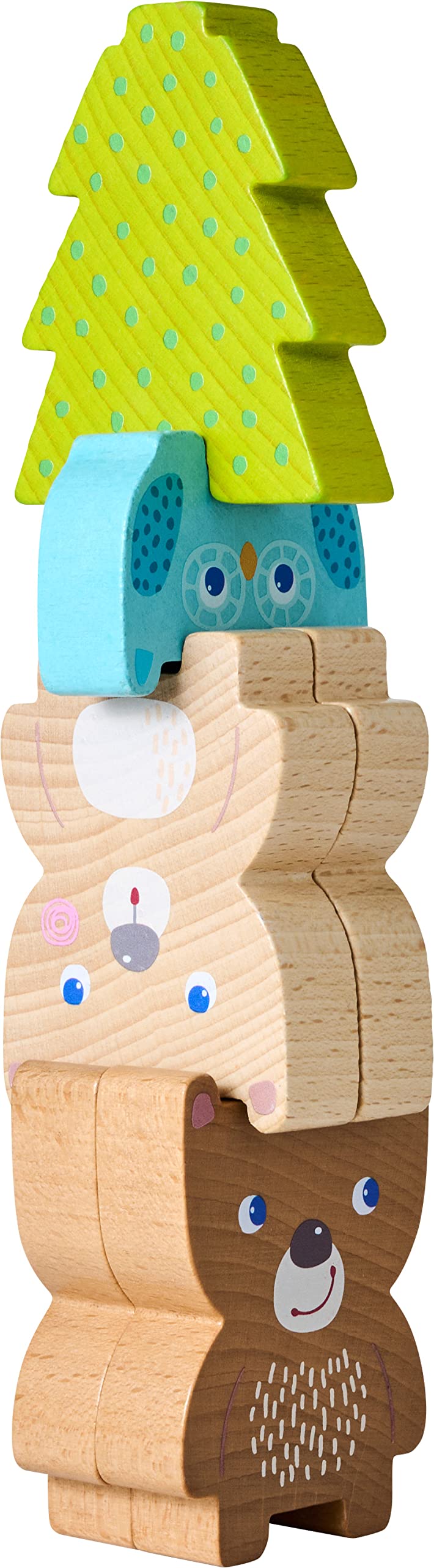HABA Forest Friends Chunky Wooden Stacking Toy (Made in Germany) - BeesActive Australia