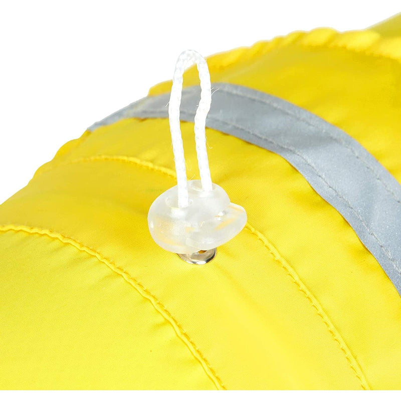 Dog Raincoat Jacket, Pet Rain Slicker with Hood, Medium (18.2 x 16.9 in, Yellow) - BeesActive Australia