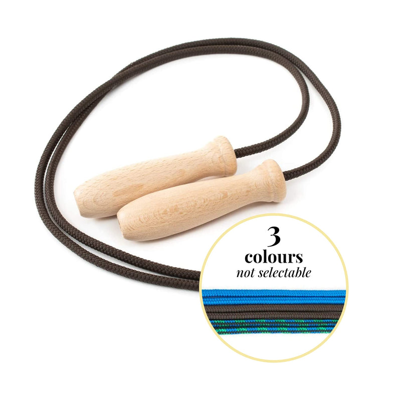 Tuuli Accessories – Jump Rope with Wooden Handles and Cotton Rope, Skipping Rope for All Ages, Exercise Tool for Fitness, 230 centimeters - BeesActive Australia