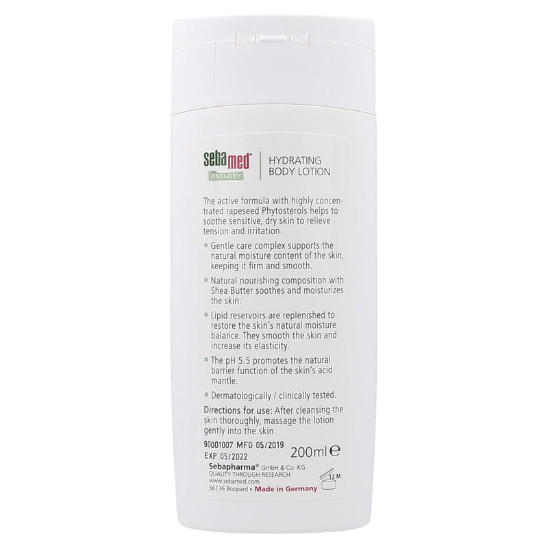 Sebamed Anti-Dry Hydrating Body Lotion for Dry Sensitive Skin with Revitalizing Moisture Complex 6.8 Fluid Ounce (200mL) - BeesActive Australia