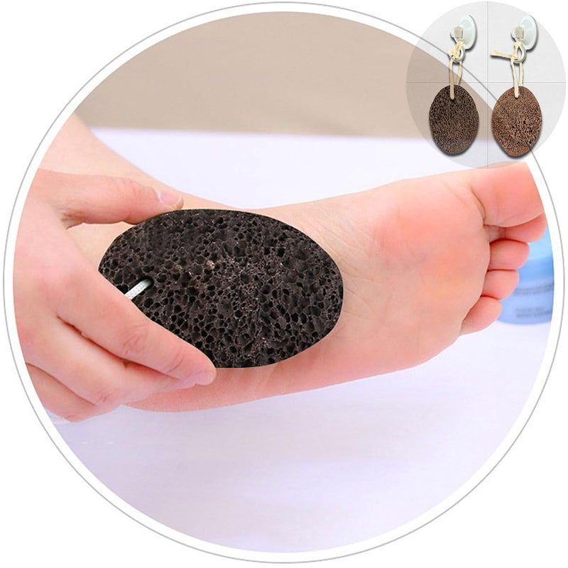 PHOGARY Natural Pumice Stone for Feet, 1 Pack Volcanic Lava Foot Stone Pedicure Tools Hard Skin Callus Remover for Feet and Hands - Natural Foot File Exfoliation to Remove Dead Skin-Black Foot Pumice Rock Black - BeesActive Australia