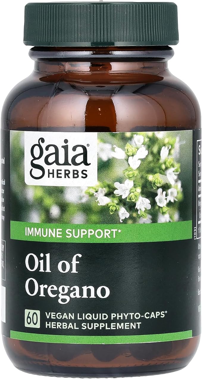 Gaia Herbs, Oregano Oil, 60 Phyto-Caps Liquid Vegan Capsules - BeesActive Australia