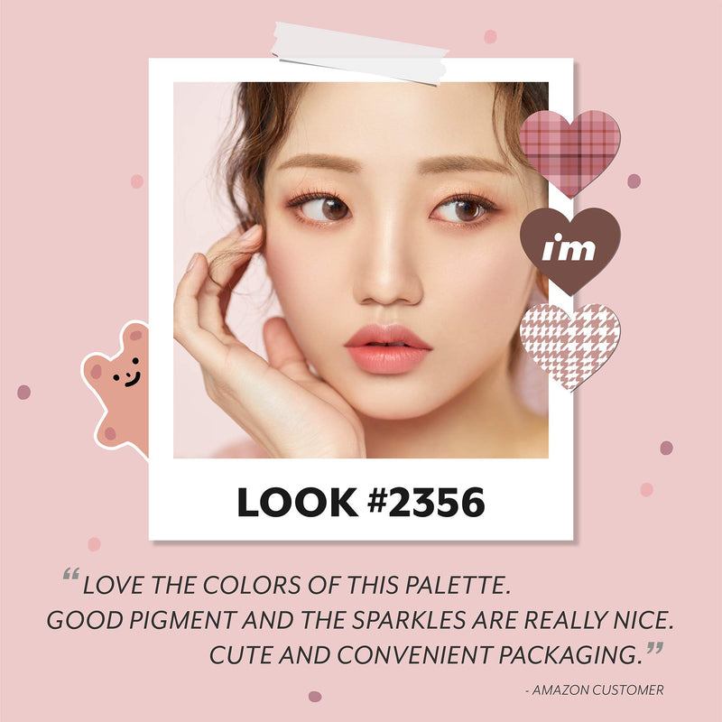 I'M MEME I'M Color Pattern Palette | 6 Colors Eyeshadow and 1 Blush Palette | 002 Petal Pattern | K-Beauty 002 Petal Pattern Palette - BeesActive Australia