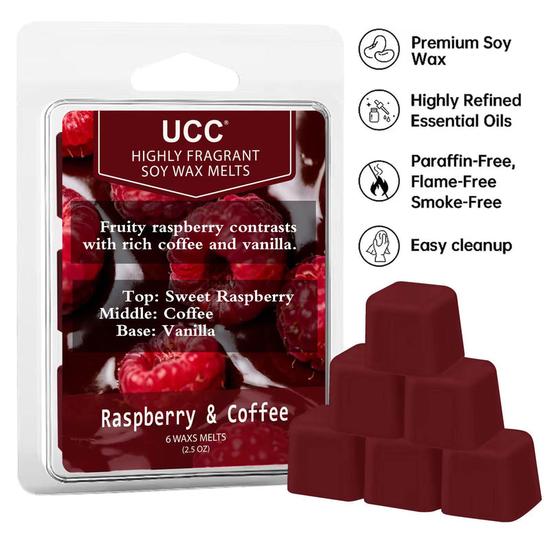 UCC Plant Based All Natural Wax Melts, Strong Fragrance, Long Lasting Premium Soy Scented Melts Cubes, Wax Melts Tarts, Colored Wax Melt - 4 Pack - BeesActive Australia