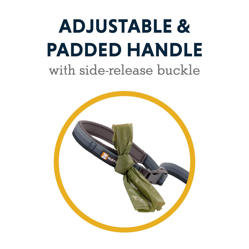 Ruffwear, Roamer Bungee Dog Leash, Hand-Held or Waist-Worn Extending Lead 5.5'-7' Granite Gray - BeesActive Australia