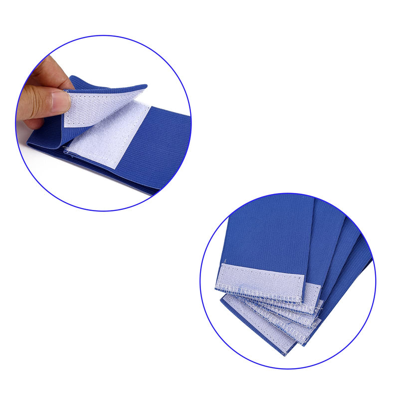 Captain Armband, Elastic Soccer Captain Armband, Captain Bands Soccer for Sport Group, Suitable for Adult and Youth(5pcs/ Set) Blue - BeesActive Australia