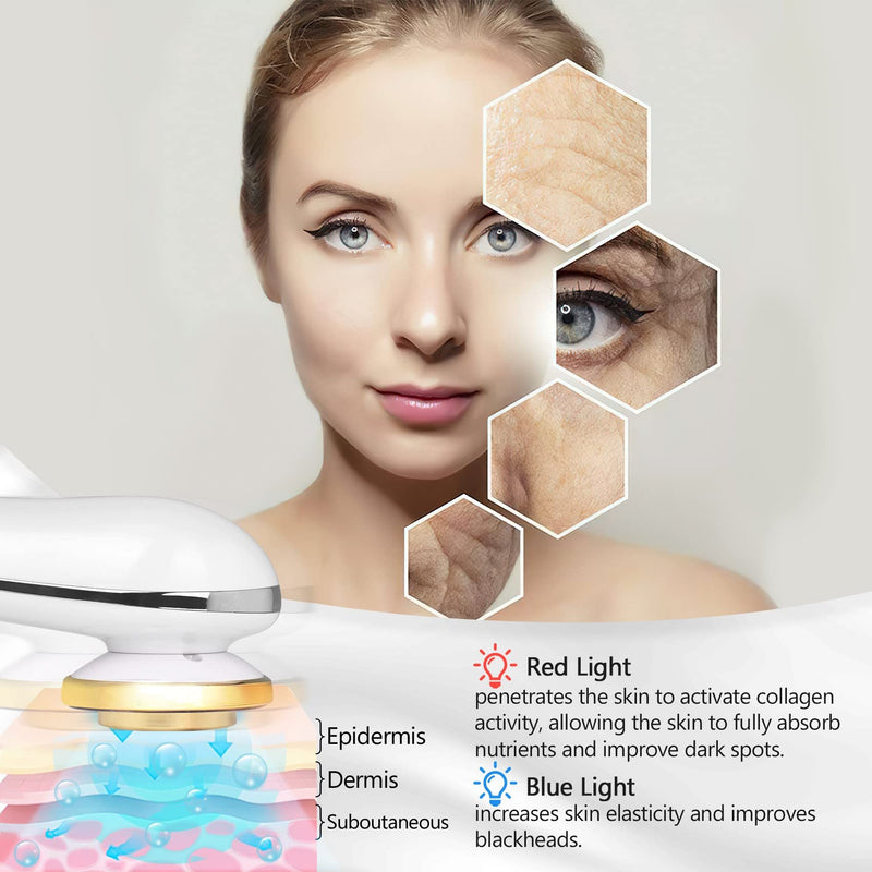 Aikertec Face Massager Electric,7 in 1 Anti-Aging High Frequency Facial Machine,Galvanic Facial Massager Machine - BeesActive Australia
