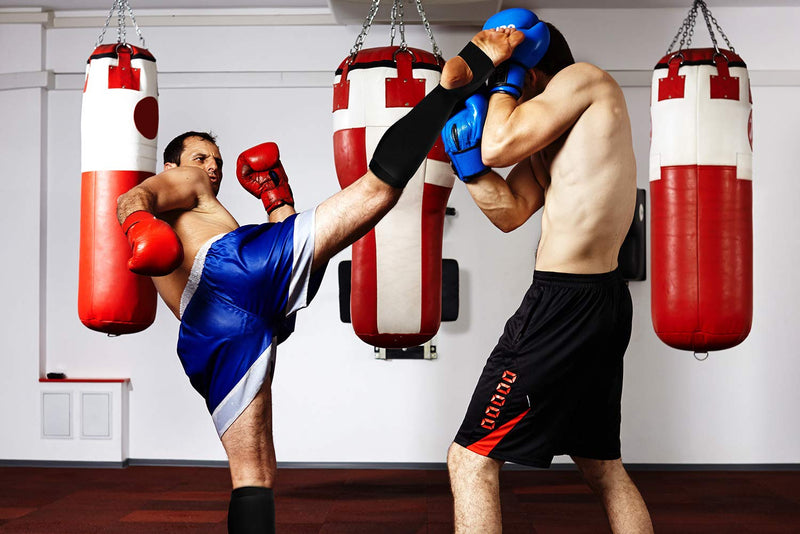 [AUSTRALIA] - RIMSports Muay Thai Shin Guards Kickboxing - Premium MMA Shin Guards and Shin Pads - Ideal Shin Guard for Shin Protection, Wrestling, Sparring, Muay Thai, Kickboxing & Karate Black S / M 