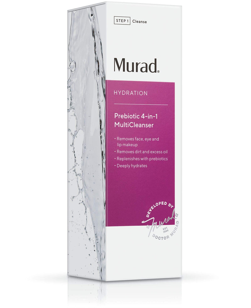 Murad Hydration Prebiotic 4-in-1 MultiCleanser - Peptide-Rich 4-in-1 Prebiotic Cleanser - Hydrating, Gel-to-Oil Make-Up Cleanser, 5 Fl Oz (packaging may vary) - BeesActive Australia