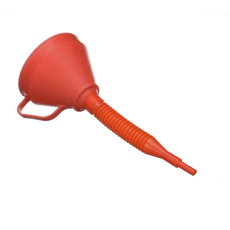 [AUSTRALIA] - Attwood 14580-1 Marine Non-Splashing Filter Funnel with Handle and Long Flexible Nozzle, Red Finish 