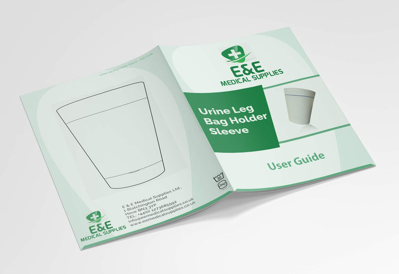 E&E Urine Leg Bag Holder - Bladder Fluid Retention Bag Sleeve, Non-Latex, Washable, 2 Pack, Large LARGE (40-70cm) - BeesActive Australia