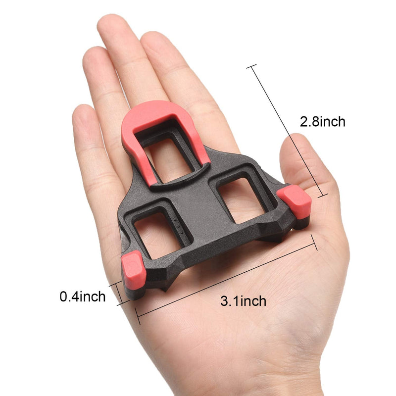 NAACOO SPD Road Bike Cleats for Shimano Speed-SL SM-SH10 SH11 SH12 Cleats- Indoor Outdoor Peleton Spin Cycling Pedals Cleat & Bicycle Clips Set Cleats Red - BeesActive Australia