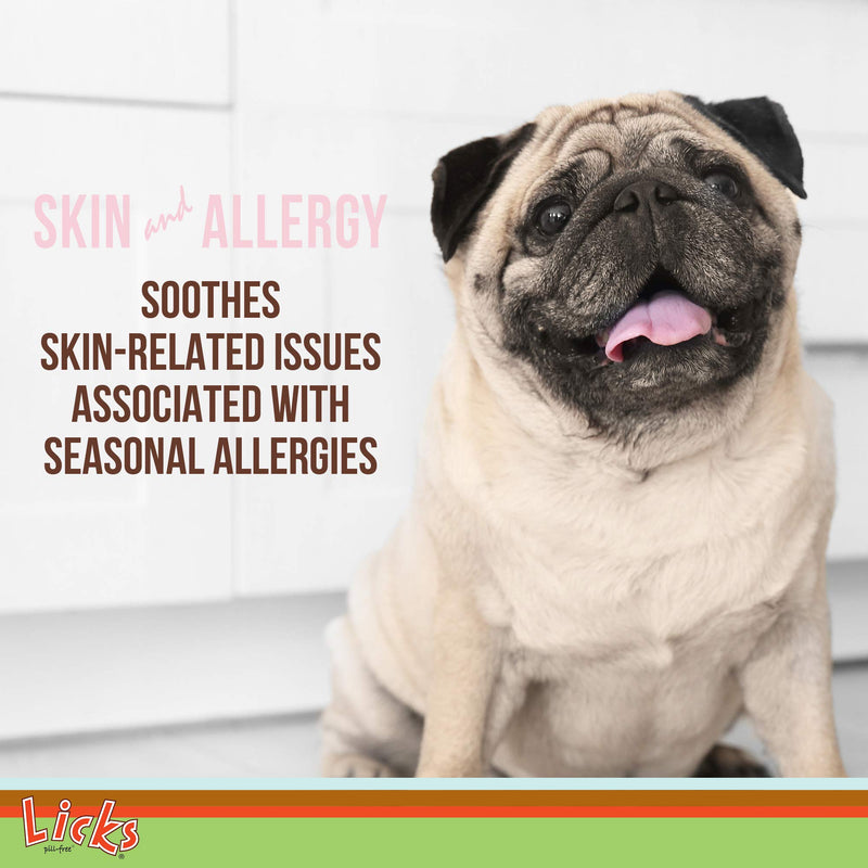 Licks - Skin & Allergy for Dogs - LiquiPaks - 30 Use - BeesActive Australia
