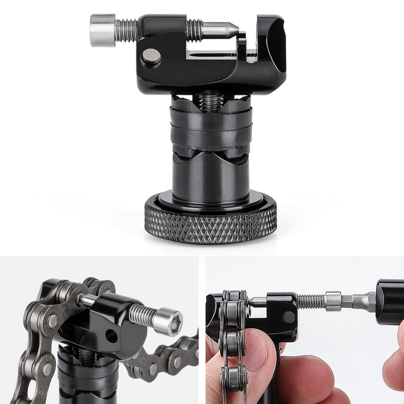 Handlebar End Plugs Multi Tools - Bar End Tool Includes Chain Tool, TORX T25, HEX 3/4/5mm - Bike Tool Kit for MTB/ Road Bicycle black - BeesActive Australia