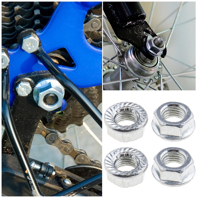Create idea 8Pcs 5/16''(8mm) 3/8''(9.5mm) Bicycle Wheel Axle Track Nuts for Children's Bike Front Wheels Road Bike Mountain Bike Front Rear Std MTB Hybrid Bikes Kids Bikes 3/8inch (9.5mm) - BeesActive Australia