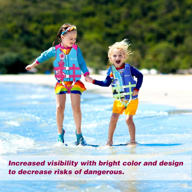 Kids Swim Vest Boys Girls Youth Swimming Safety Swimsuit Swimwear Training Vest with Adjustable Strap for 22-64 Lbs Small - BeesActive Australia