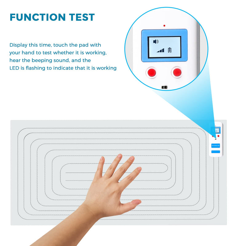 petnais Scat Mat Electronic Indoor Pet Training Mat for Dogs & Cats, Keep Pets Away from Sofa, Sofa, Counter, 3 Training Modes Shockproof Mat 60" X12" Blue - BeesActive Australia