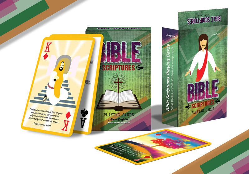 NewEights Popular Bible Memory Verses Card Series (2-Deck) Bible Scriptures Playing Cards (2-deck) - BeesActive Australia
