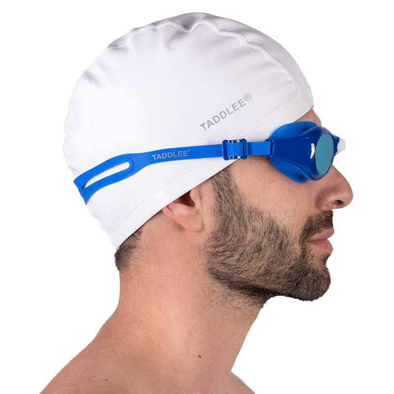 Taddlee Men Women Swim Glasses Anti Fog UV Protection Eyewear Goggles Blue - BeesActive Australia