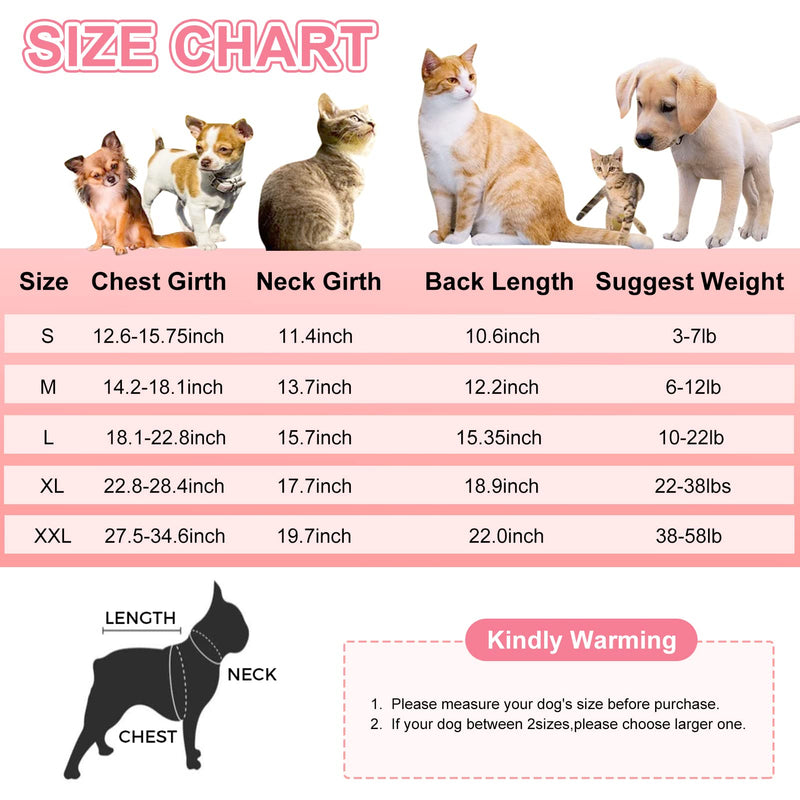 SAWMONG 2 Pack Recovery Suit for Dogs After Surgery, Dog Recovery Suit Dog Spay Surgical Suit for Female Dogs, Dog Onesie Body Suit for Surgery Male Substitute Dog E-Collar Purple Pink (2 Pcs) Medium - BeesActive Australia
