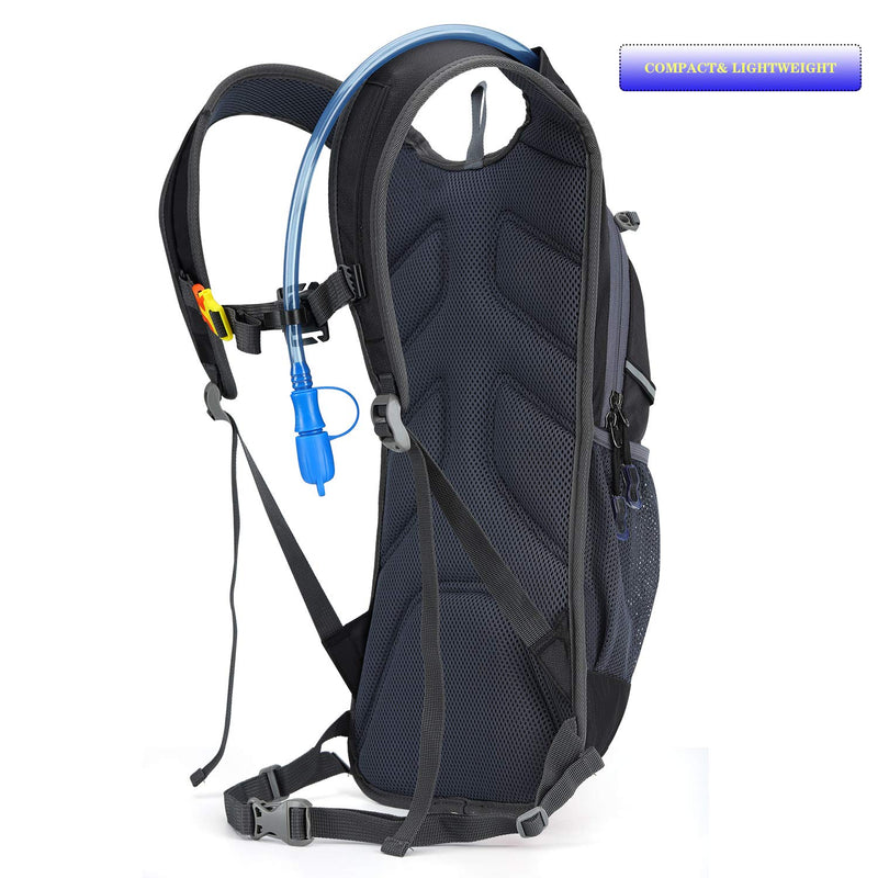 Opliy Hydration Pack,Hydration Backpack with 2L Hydration Bladder Lightweight Running Water Backpack for Women Men Black - BeesActive Australia