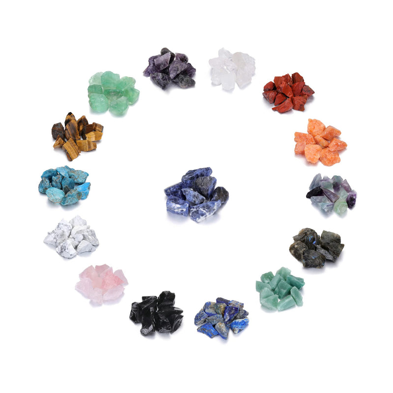 JSDDE Mineral Rock Variety Rough Raw Crystals Gemstone Meteorite Fragment Healing Energy Crystal Stone Box Gifts - BeesActive Australia