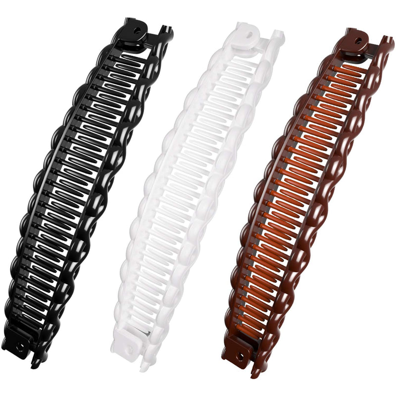 5 Pieces Banana Clips Fish Clips Long Hair Clips Banana Hair Comb Fish Grip Slide Size 15 cm for Ladies (Style Set 1) - BeesActive Australia