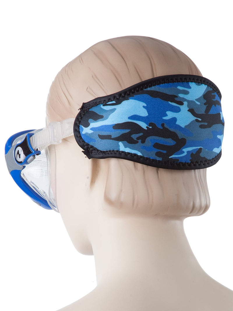 Innovative Scuba Concepts Scuba Diving Mask Strap Wrapper Blue Camouflage - BeesActive Australia