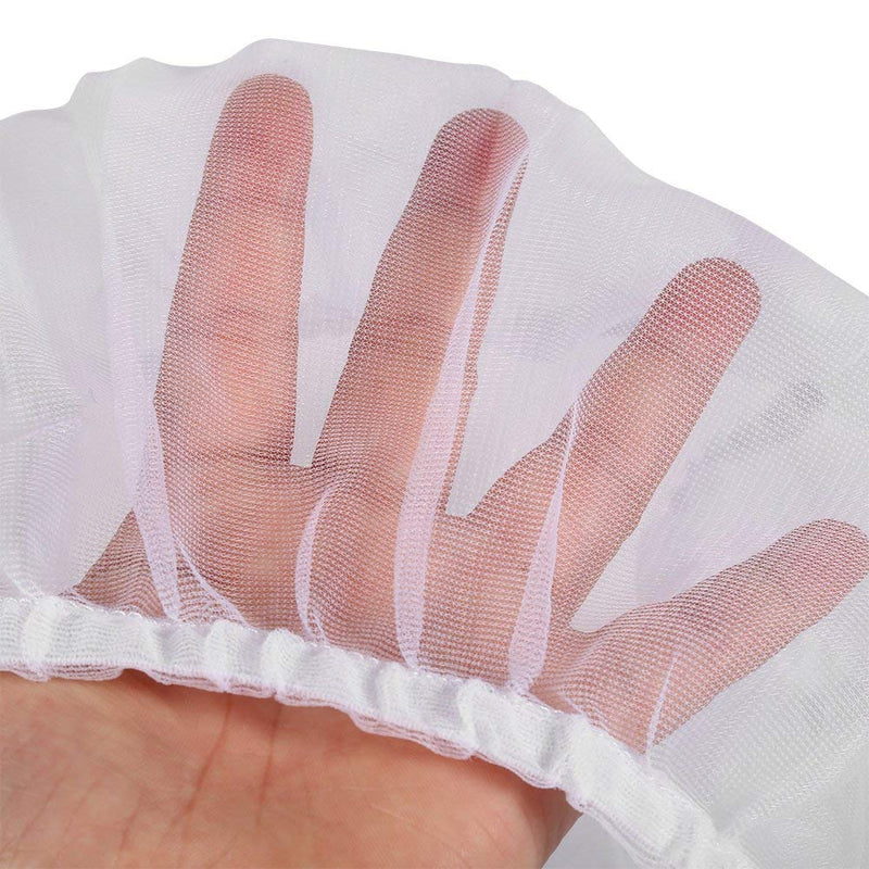 GOTOTOP 4 Colors Ventilated Nylon Bird Cage Cover Shell Seed Catcher Pet Products Large Size Bird Cage Seed Catcher Seeds Guard Parrot Nylon Mesh Net Cover Stretchy Shell Skirt Traps Cage Basket White - BeesActive Australia