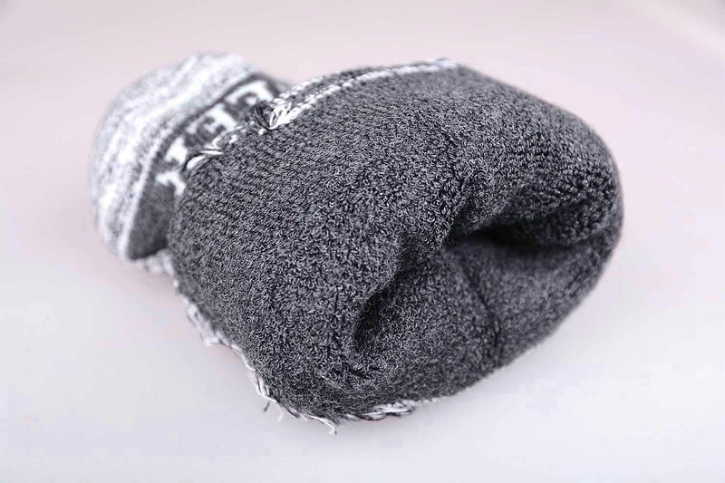Men's Hiking Walking Socks, FEIDEER Multi-pack Wicking Cushioned Outdoor Recreation Crew Socks Dark Black/Gray/Dark Gray 10-13 - BeesActive Australia