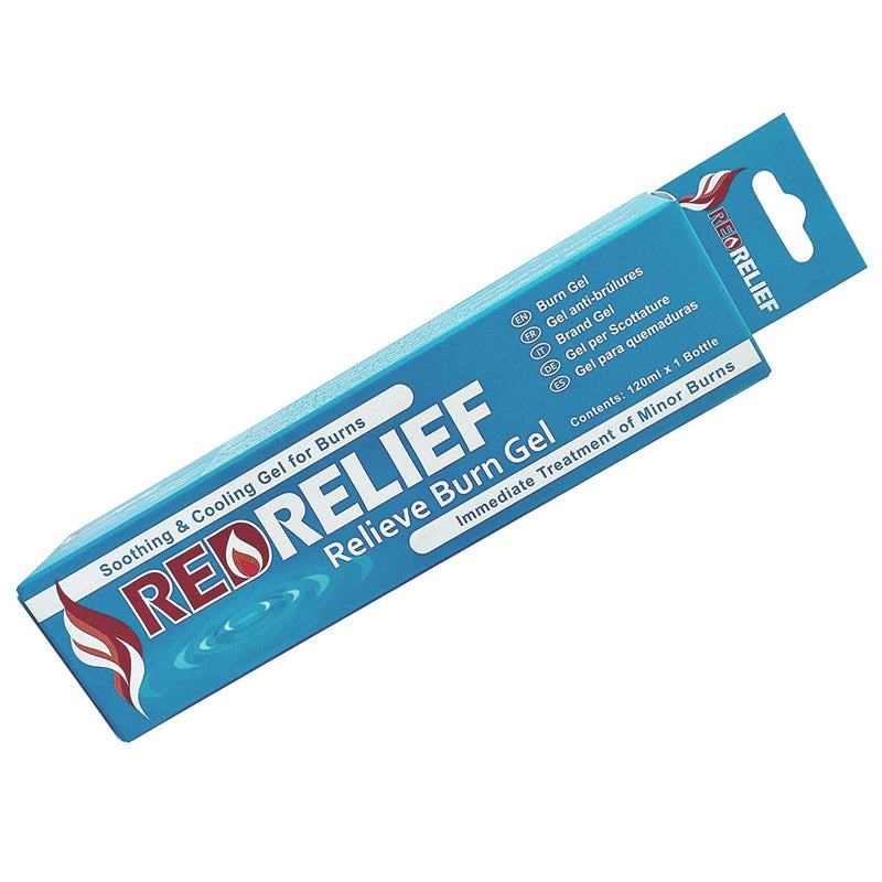 RedRelief Emergency Burn Gel 120ml Bottle - Soothing and Cooling Gel Dressing for Burns, Scalds and Sunburn - BeesActive Australia