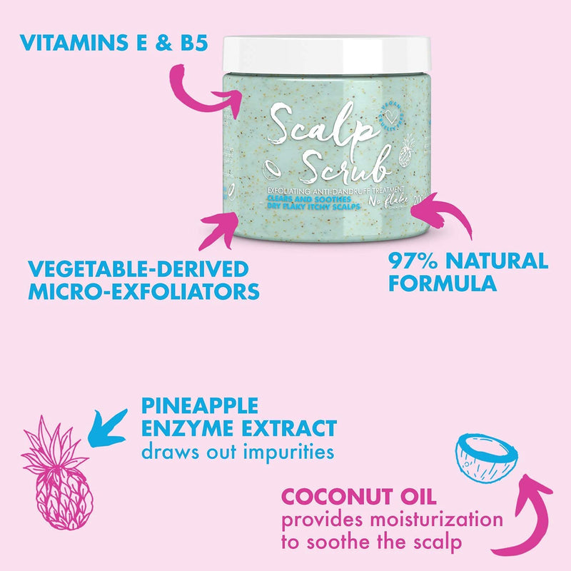 Umberto Giannini Scalp Scrub, Vegan & Cruelty Free Exfoliating Anti-Dandruff Scalp Rescue Scrub 250 g (Pack of 1) - BeesActive Australia