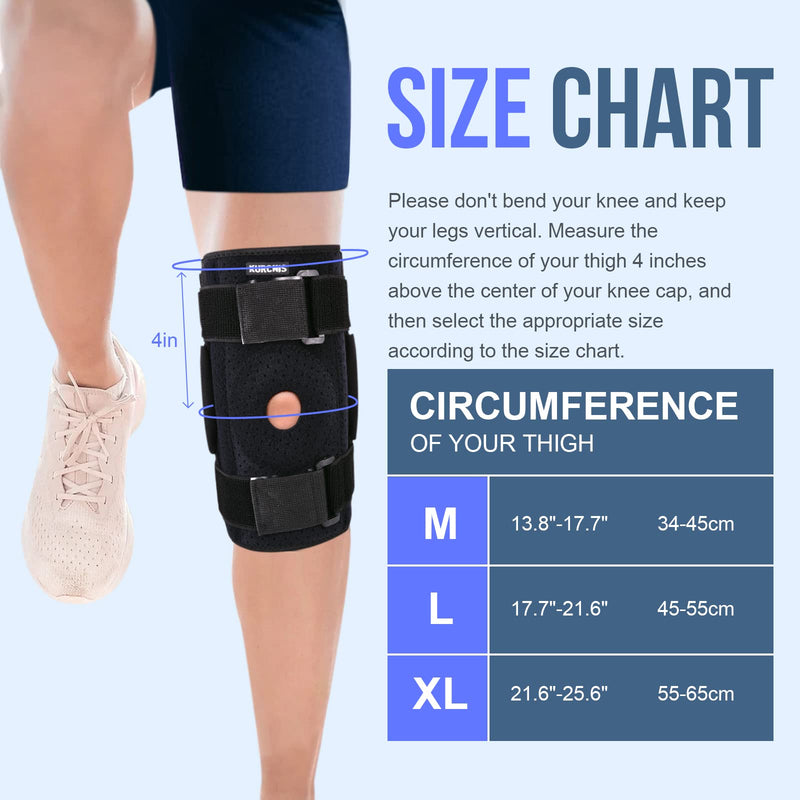 Hinged Knee Brace with Side Stabilizers,Knee Braces Relief for Knee Pain Arthritis for Men Women,Provide the Stable Support Protection for Meniscus ACL MCL Tear Recovery(X-Large,Plus Size) X-Large - BeesActive Australia