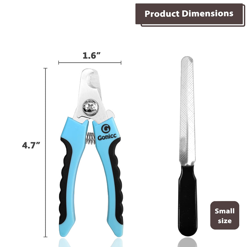 gonicc Dog & Cat Pets Nail Clippers and Small Medium Breeds Nail Clippers. with Safety Guard to Avoid Over Cutting, Free Nail File, Razor Sharp Blade - BeesActive Australia