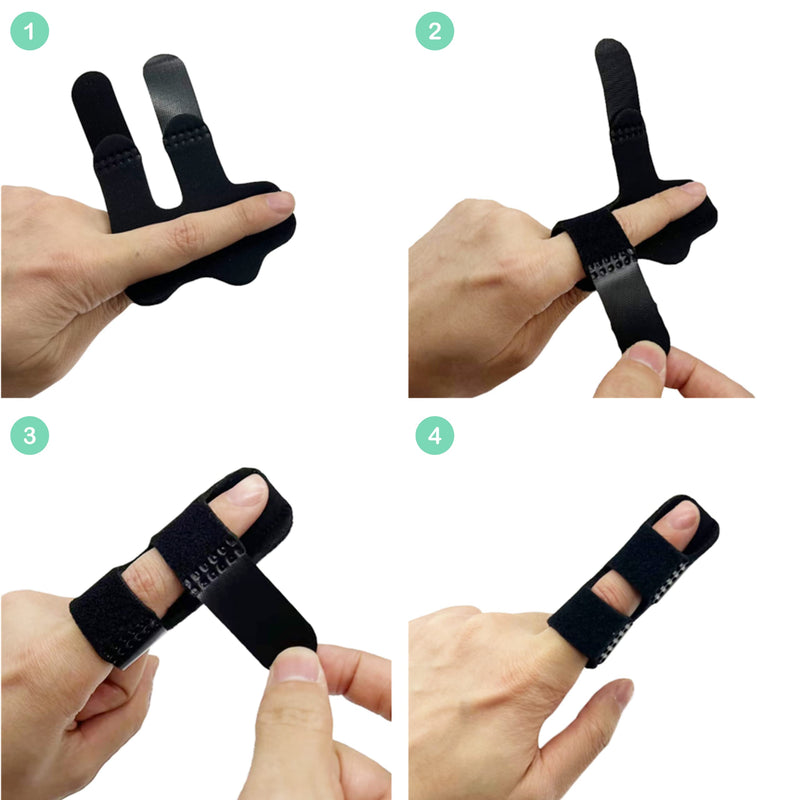 Koicarelife 5 Pcs Trigger Finger Splint , Finger Brace for Straightening or Support for Fingers,Thumb Brace, Broken Finger Protector, Broken Fingers Straightening,Pain Relief, Suitable for thumb, Index, Middle, Ring, Pinky - BeesActive Australia