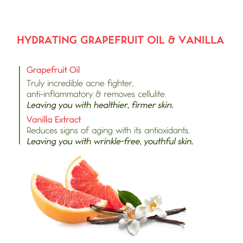 O Naturals Exfoliating Dead Sea Salt Grapefruit Essential Oil Face Body & Foot Scrub. w/ Vanilla &. Hydrating Exfoliate Dead Skin, Best Anti Cellulite Acne Ingrown Hairs Corns, Men & Women Scrub 18oz - BeesActive Australia